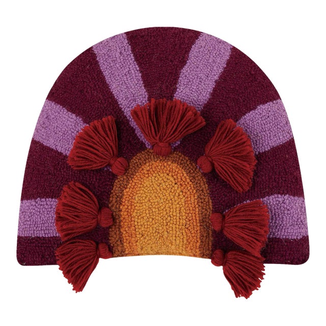 In Bloom Hook Pillow With Tassels, 16" x 13" For Sale