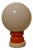Opaline Glass and Wood Table Lamp, Italy, 1970s For Sale