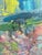 Textile Cityscape Oil Painting, Mid-Century Modern, Signed, Nerfin, 1950s For Sale - Image 7 of 8