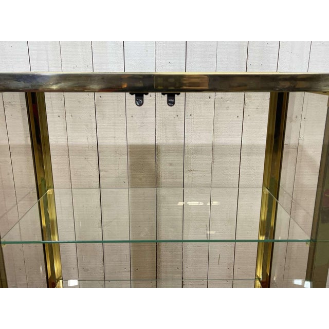 Display Cabinet in Gilded Chrome and Smoked Glass, 1980s For Sale - Image 10 of 15