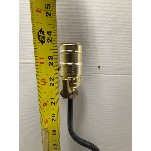 Mid 20th Century Chinoiserie Cast Bronze Figural Table Lamp For Sale - Image 10 of 11
