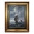 Vintage Signed Oil Painting Stormy Sea Fishing Boats Maritime Seascape Framed For Sale