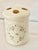 Late 20th Century Lenox Rose Manor Porcelain Toothbrush Holder Cream Ivory Pink Floral Excellent Condition For Sale In Denver - Image 6 of 12