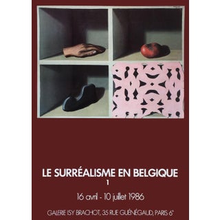 1986 René Magritte (After) Surrealism in Belgium Poster For Sale