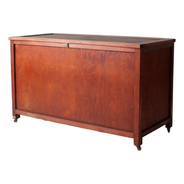 Vintage Industrial Wooden Crate For Sale