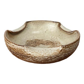 Mid-Century Modern Danish Studio Pottery Bowl by Aksel Larsen for Axella, 1960s For Sale