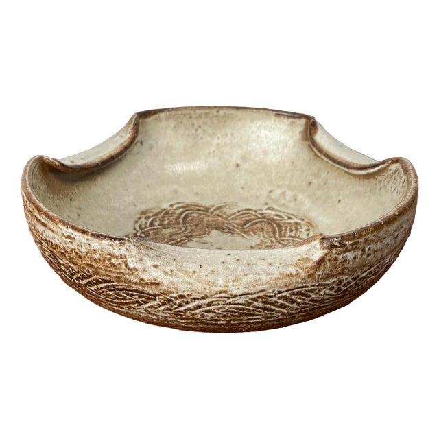 Mid-Century Modern Danish Studio Pottery Bowl by Aksel Larsen for Axella, 1960s For Sale