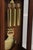1990s Howard Miller Cherry Grandfather Hall Clock For Sale - Image 5 of 17