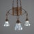 Art Nouveau Pendant Light in Glass and Metal For Sale - Image 9 of 14