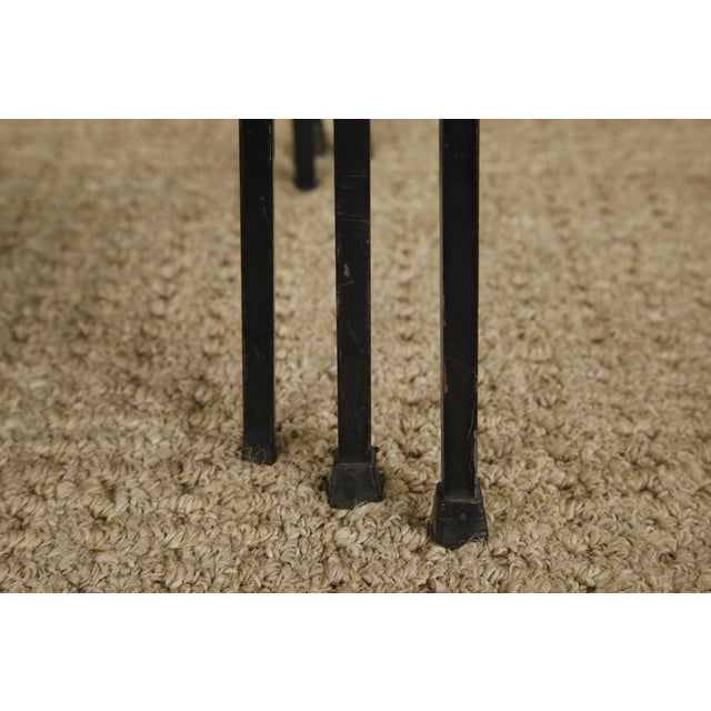 Vintage Tempestini for Salterini Style Mesh Metal Nesting Tables Set of 3, Circa Mid-Century For Sale - Image 13 of 13