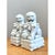 Chinoiserie Vintage Blanc De Chine Porcelain Foo Dogs - Pair For Sale - Image 3 of 12