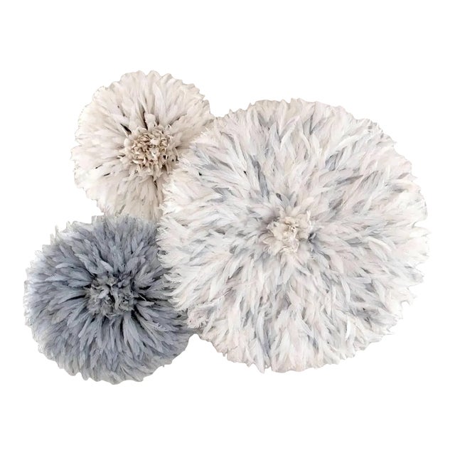 Multicolor Feather Juju Hats - Set of 3 For Sale