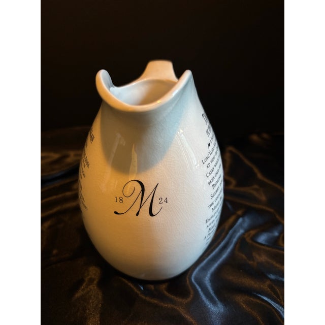 Mid-Century Modern Vintage McCallum's Scots Whiskey Ceramic Water Jug/Pitcher For Sale - Image 3 of 8