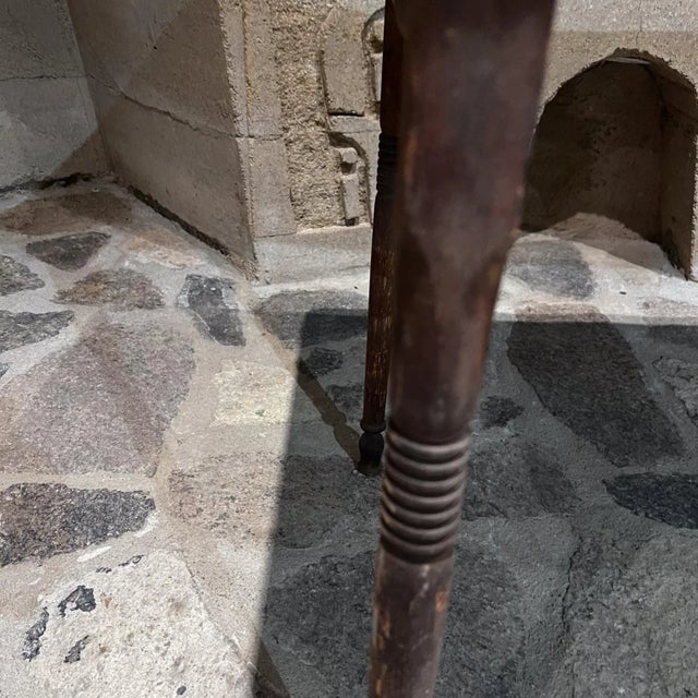 Brown 1920s Antique Folding Wood Table Rustic Farm For Sale - Image 8 of 10