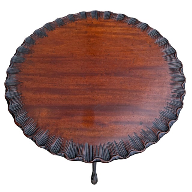 18th Century 18th Century English Georgian Pie-Crust Tilt-Top Table For Sale - Image 5 of 18