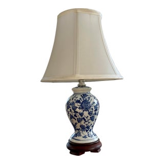Vintage Mid-Century Chinoiserie Ginger Jar Lamp For Sale