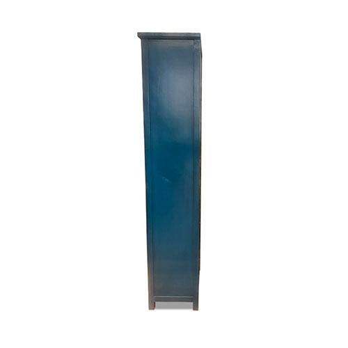 1980s Tibetan Hand Painted Tall Cabinet For Sale - Image 4 of 5