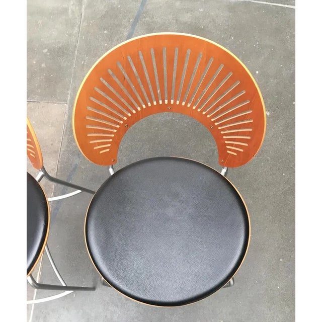 Black Danish Trinidad Bar Stools by Nanna Ditzel for Fredericia, 1990s, Set of 2 For Sale - Image 8 of 18