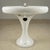 Reclaimed Art Deco Enameled Cast Iron Pedestal Sink For Sale - Image 10 of 11