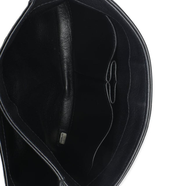 Black Calfskin Smooth Small Trendy CC Flap Bag For Sale - Image 9 of 9