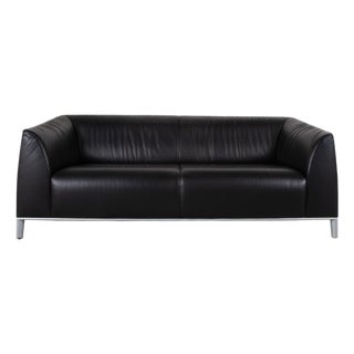 DS-276 2-Seater Sofa in Black Leather from de Sede For Sale