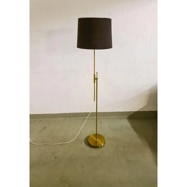 Mid-Century Modern Mid-Century Brass Floor Lamp from Falkenbergs Belysning, Sweden, 1960s For Sale - Image 3 of 12