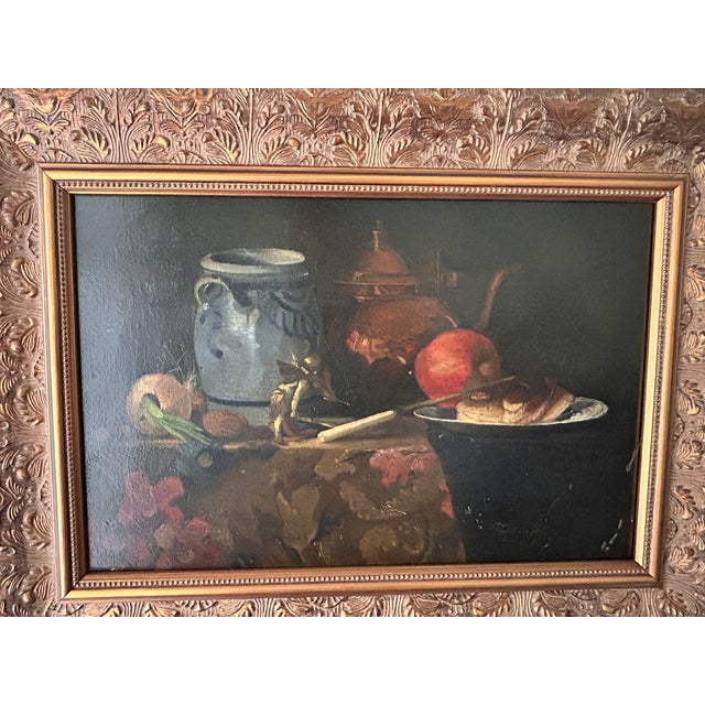 Antique Original Still-Life Oil Painting, American School of William Merritt Chase For Sale - Image 12 of 12
