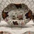 Rare set of six matching English Imari wide-rimmed soup bowls and one serving platter. Late Victorian c. 1865-1885 and...