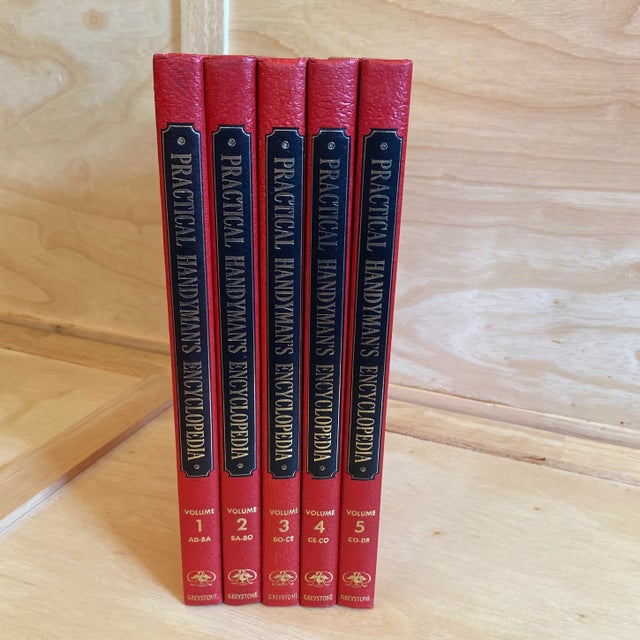 This is a vintage 1963 The Practical Handyman's Encyclopedia Volumes 1-5 AD-DR. "The Complete Illustrated (Do It Yourself)...