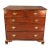 19th Century Five Drawer Mahogany Chest For Sale