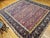 Antique Persian Mahal Sultanabad Rug, Hand-Knotted Wool, Geometric Pattern, 11x13, Red & Navy For Sale - Image 9 of 18