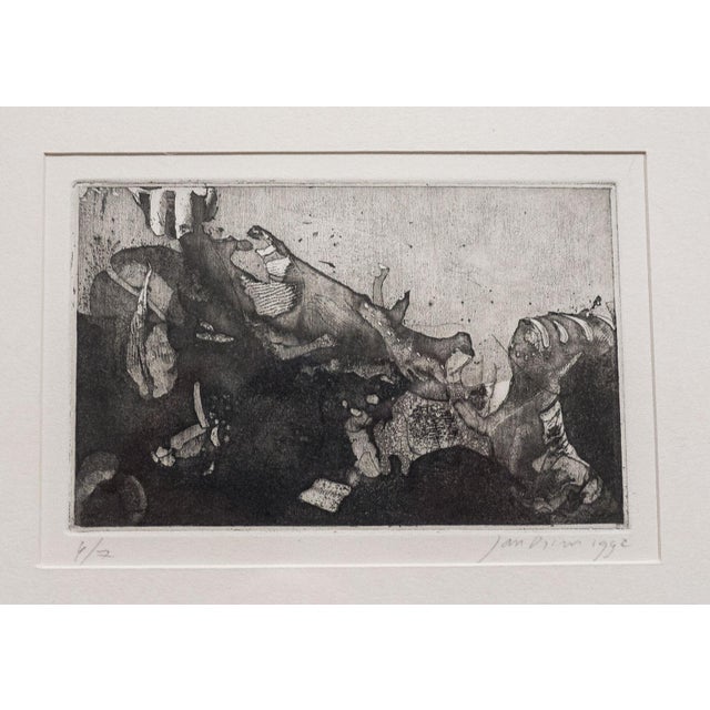 Jan Prins, Various Compositions, 1992, Etchings, Set of 5 For Sale - Image 6 of 7