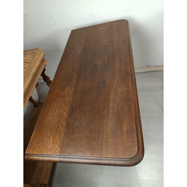 Antique Console Table in Oak For Sale - Image 18 of 18