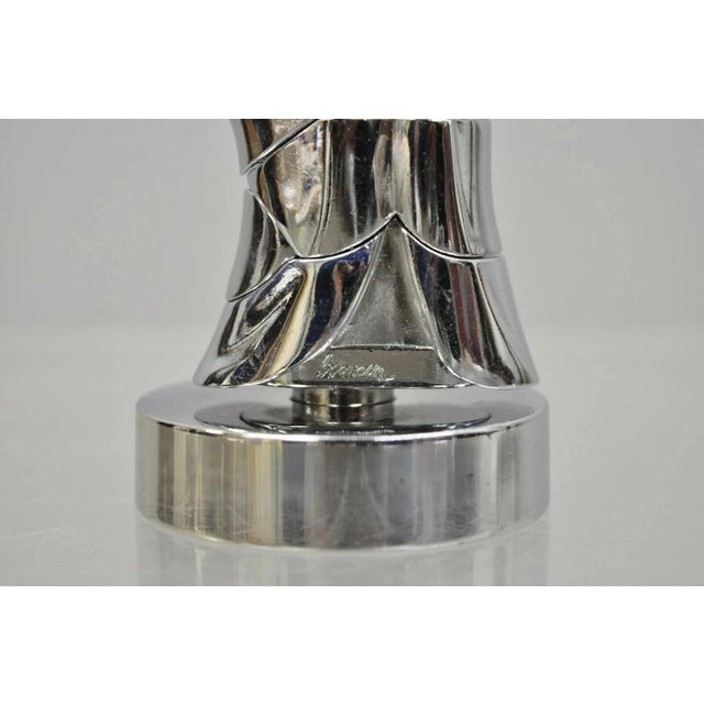 Metal Mid 20th Century Miguel Berrocal La Mini Cariatide Nickel Plated Puzzle Sculpture with Box and Book For Sale - Image 7 of 12