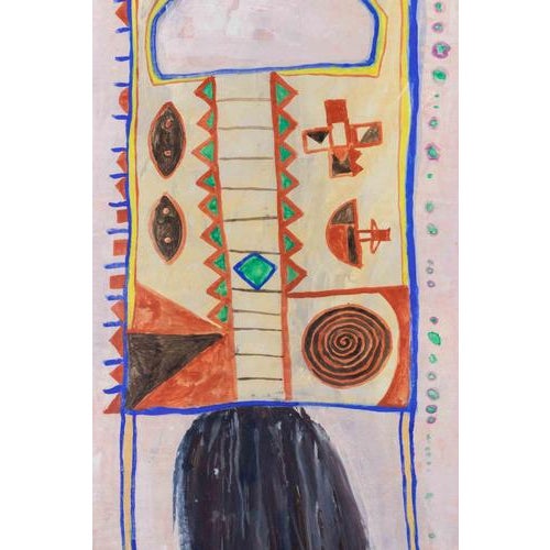Watercolor on paper realized by Martin Bradley in 1977. Hand signed and dated lower right. Framed under glass, with a...