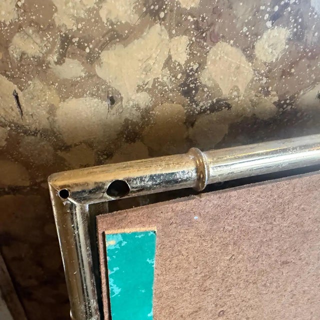 1970s Hollywood Regency Bamboo Shaped Brass Italian Wall MIrror For Sale - Image 9 of 16