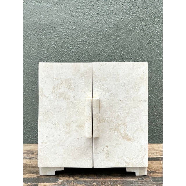 Late 20th Century Vintage Tessellated Stone Jewelry Box For Sale - Image 5 of 12