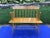 Wood Vintage 1960s Cottage Style Solid Maple Two-Seat Bench Settee For Sale - Image 7 of 12