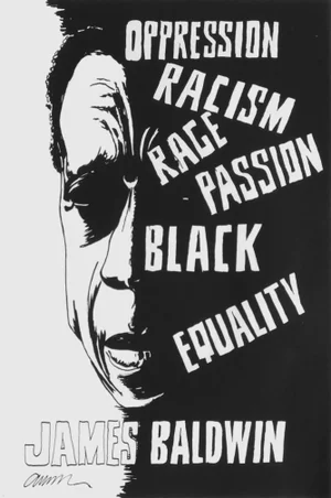 1993 Fernandez Arman James Baldwin Black Power Poster