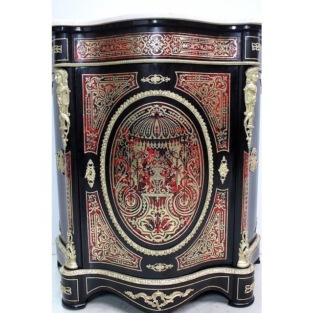 19th Century Napoleon III Marquetry Buffet For Sale - Image 6 of 18