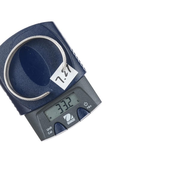 6.25" Vintage Native American hand stamped silver cuff bracelet Marked or unmarked as shown in pics, weight and other...