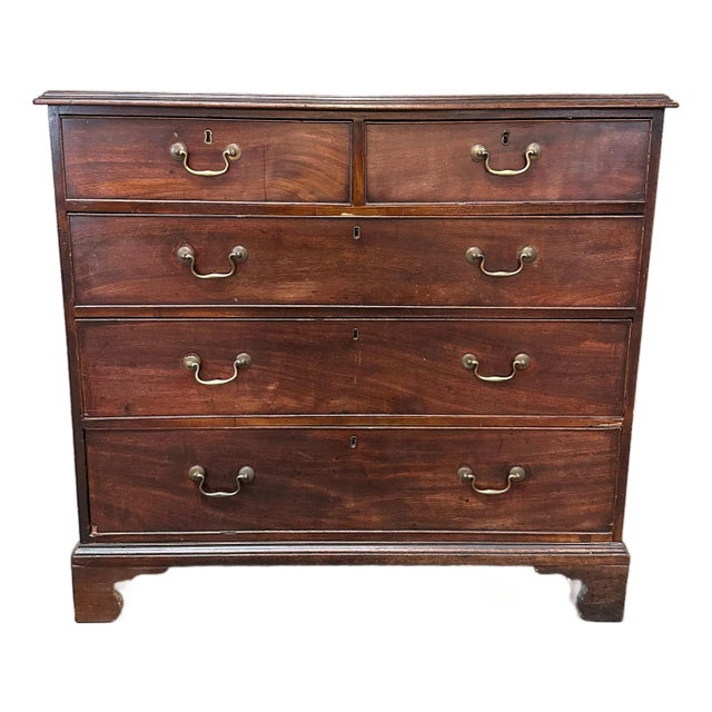 Antique George III Mahogany Chest of Drawers For Sale