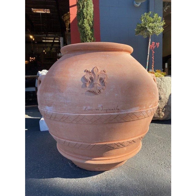 2020s Grande Orcio Toscano Terracotta Jar For Sale - Image 5 of 7