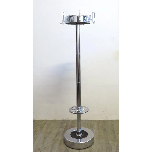 Metal Tall Coat Rack with Umbrella Stand from Rosconi, 1970s For Sale - Image 7 of 7