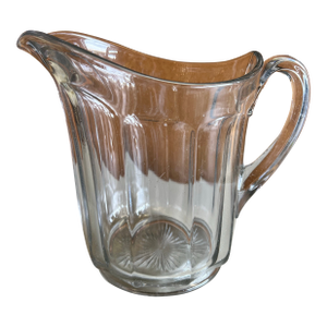 Early 20th Century Heavy Glass Pitcher