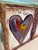 Late 20th Century Vintage Abstract Contemporary Folk Art Mixed Media Heart Signed Paintings – Collection of Three For Sale - Image 5 of 13