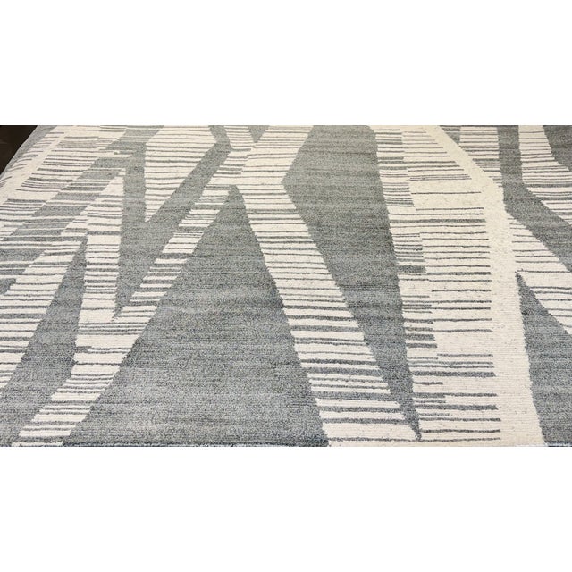 Textile Modern Hand Made Rug For Sale - Image 7 of 10