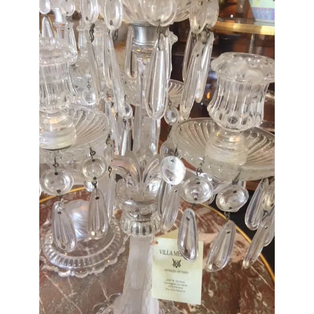 1900's-1920's Baccarat Dolpline Candle Holders - a Pair For Sale - Image 12 of 13