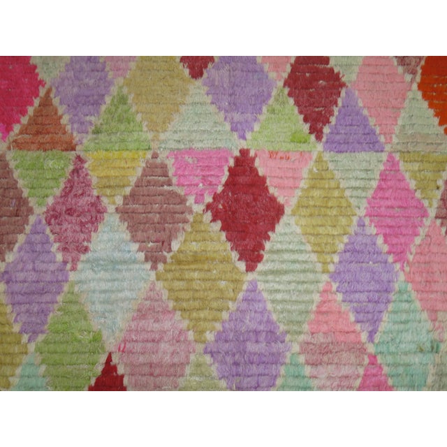 Pop Art Late 20th Century Vintage Inspired Tulu Rug, 9'7'' X 13'3'' For Sale - Image 3 of 11