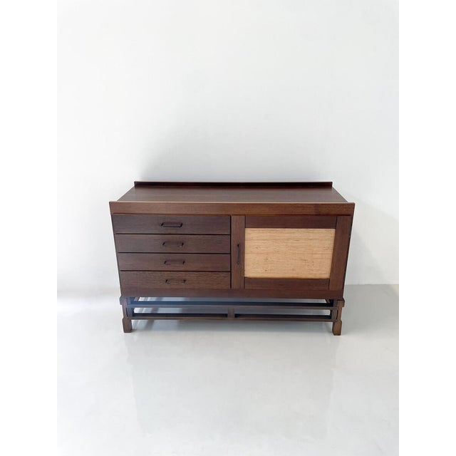 Wood Mid-Century Modern Chest of Drawers attributed to Leonard Fiori for Isa Bergamo, Italy, 1960s For Sale - Image 7 of 9